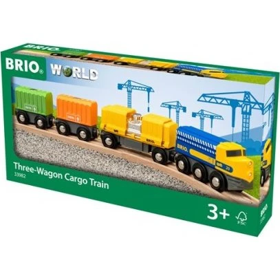 BRIO 33982 Tren de Mercancías 3 Vagones