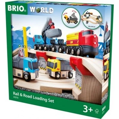 BRIO Set Tren y Carretera con Cantera