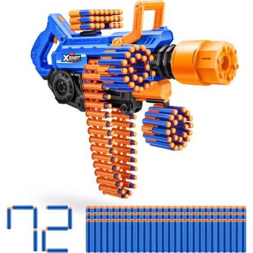ZURU XSHOT Insanity - Blaster Smoke N Barrel + 72 dardos