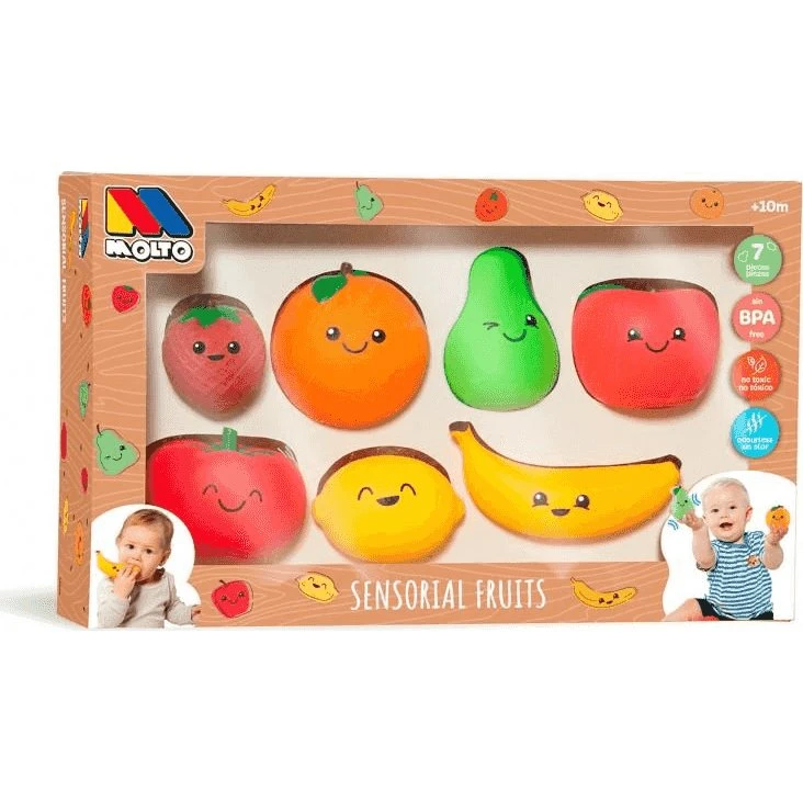 Molto Set de Frutas Sensoriales 7 Piezas