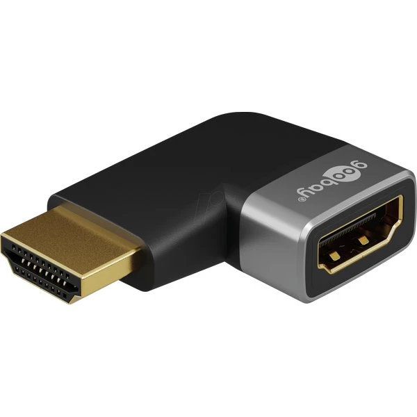 GOOBAY GOOBAY-72010 Adaptador HDMI 90° Dorado 8K 60 Hz