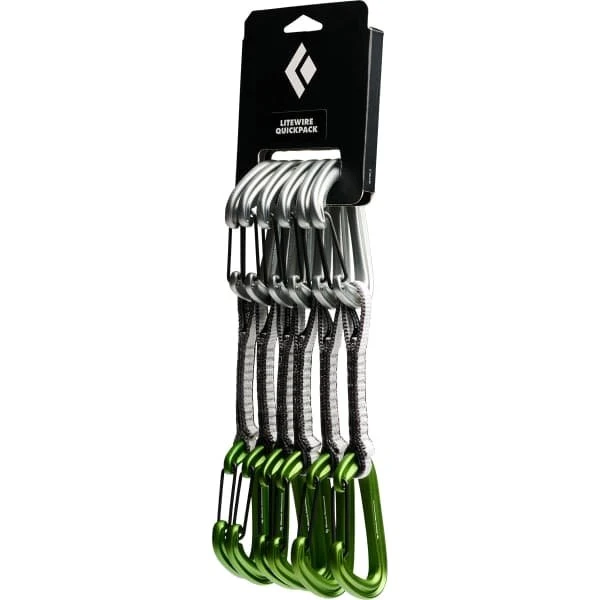 Black Diamond LiteWire Quickpack 12 cm (6 uds) Verde Envy