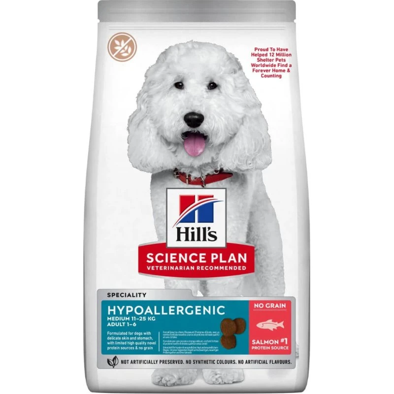 Hill's Science Plan Hypoallergenic Adult Medium Salmón 2,5kg