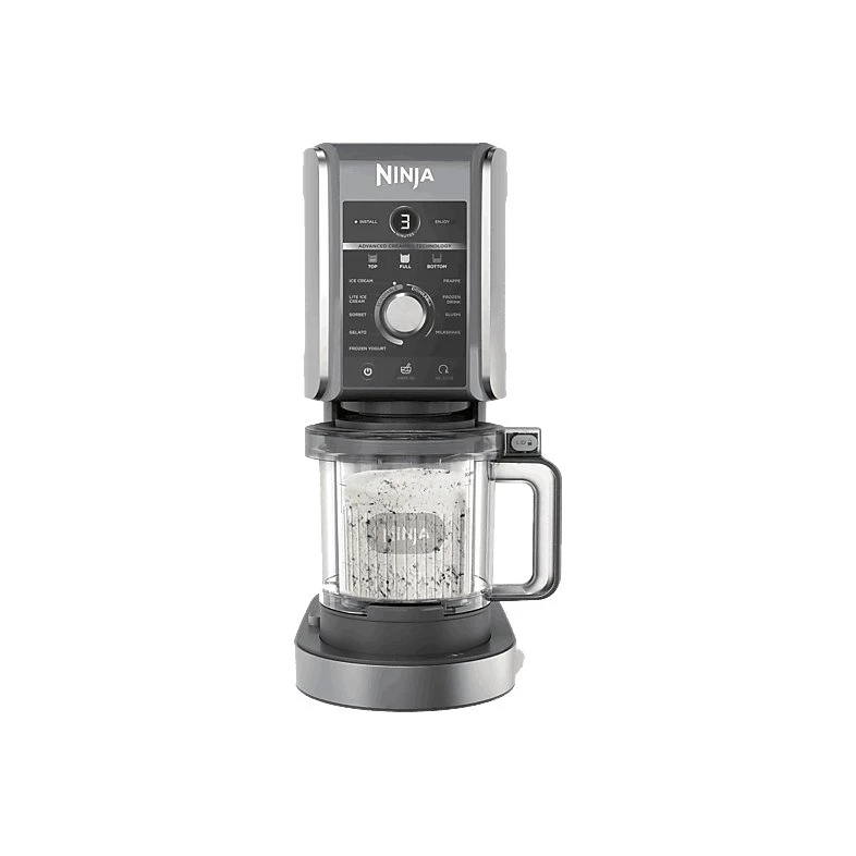 Ninja CREAMi Deluxe 10-en-1 Heladera con Tecnología Creamify - Plata