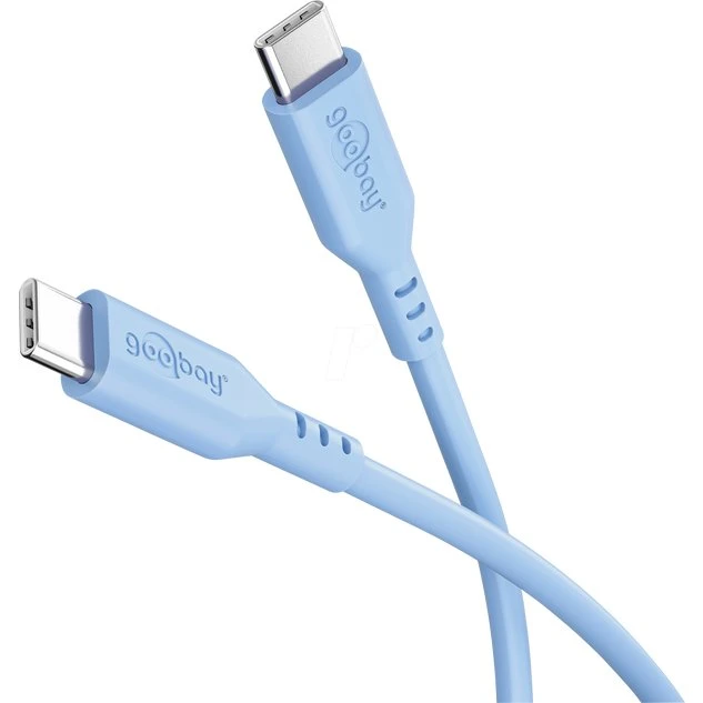 Marca: Cable USB-C a USB-C 1,5 m Azul Silicona
