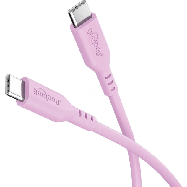 Marca: Cable USB-C a USB-C 1,5m Rosa Silicona