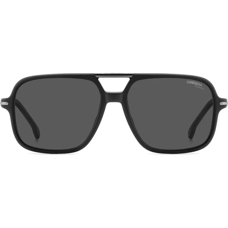 Carrera 350/S Gafas de Sol Hombre Rectangulares Negras Polarizadas