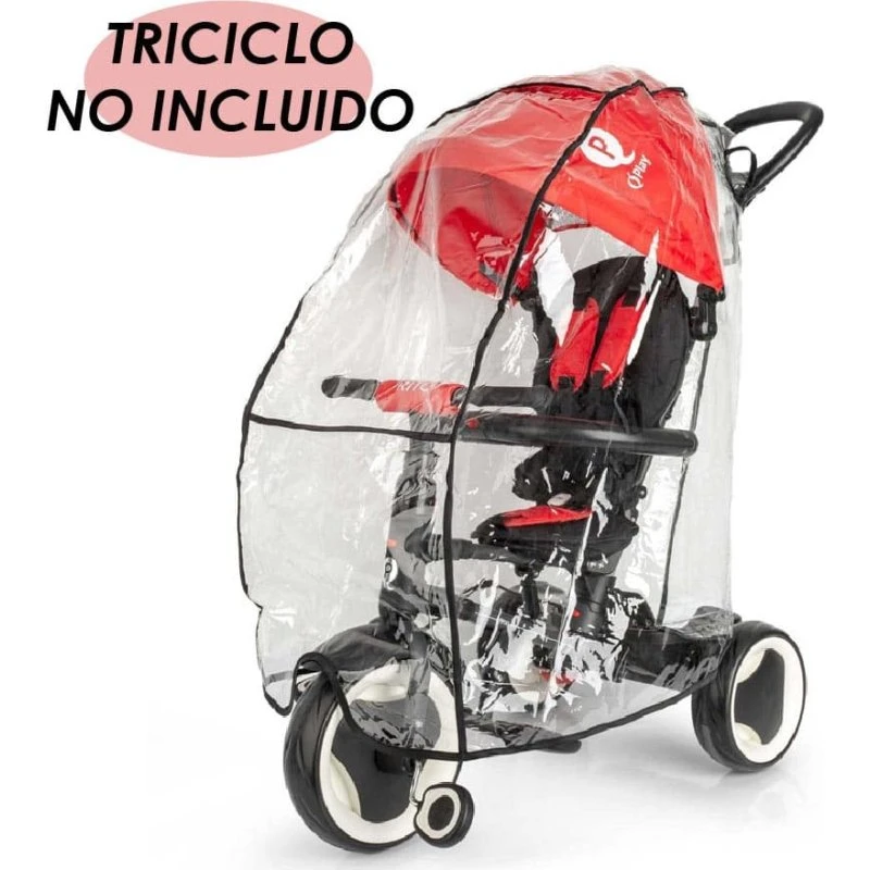 Qplay Raincover RC472 - Cubierta de Lluvia para Triciclo
