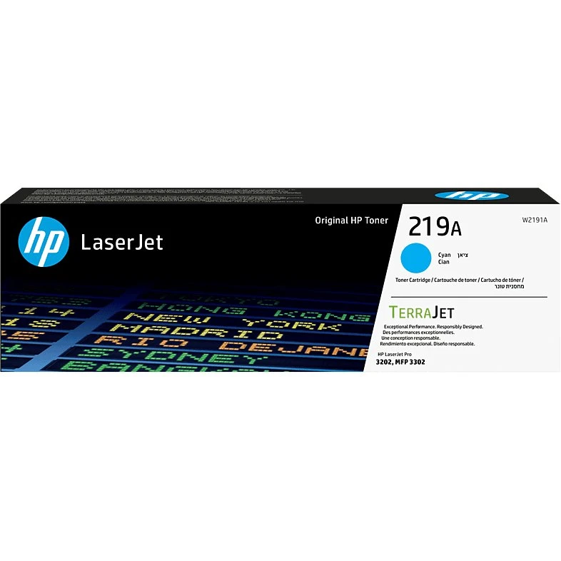 HP 219A Toner Cian W2191A para LaserJet (1200 páginas)