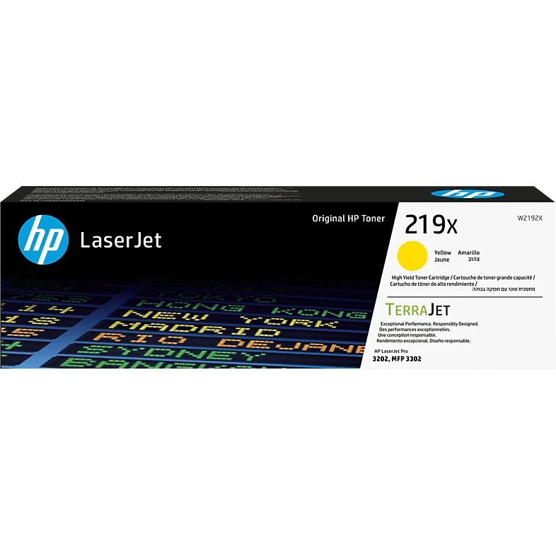 HP 219X Tóner Amarillo de Alta Capacidad W2192X para LaserJet