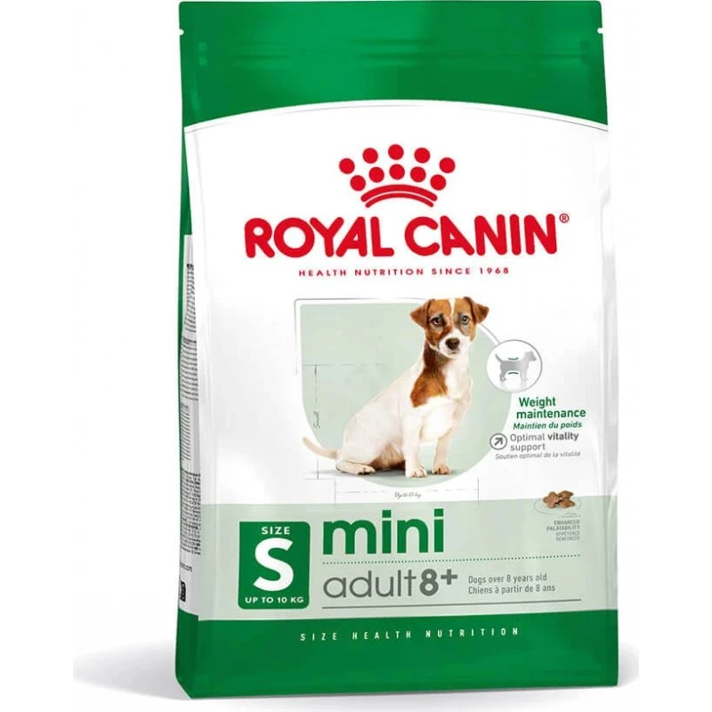 Royal Canin Mini Adult 8+ Alimento Seco para Perros, 2kg