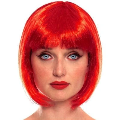 Marca: Peluca Bob Roja Estilo Charleston