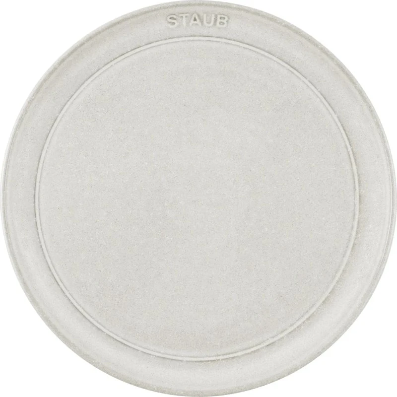 Staub Plato Plano 22 cm Blanco Trufa