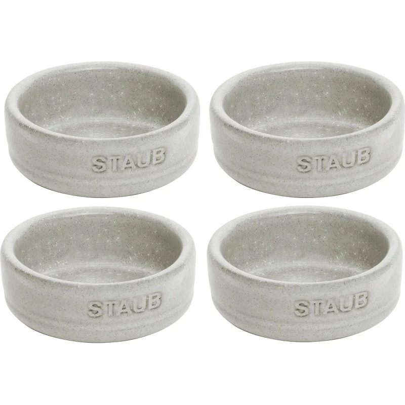 Staub Set de 4 Boles de Cerámica White Truffle