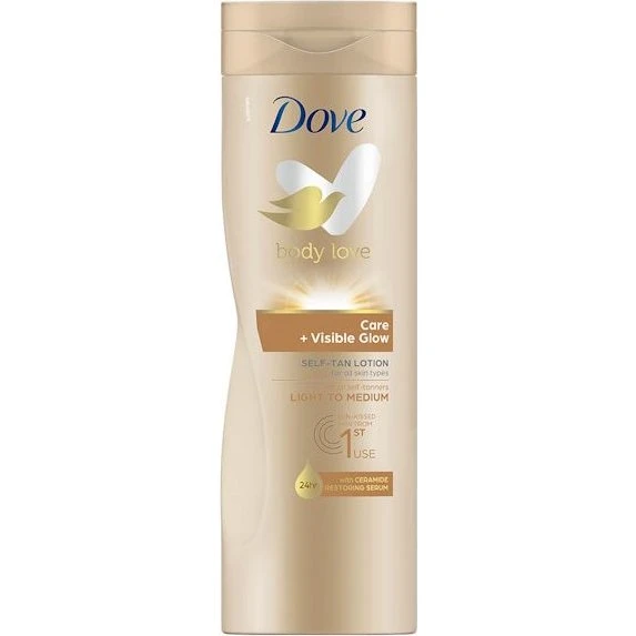 Dove Visible Glow Loción Autobronceadora Tono Medio 400 ml