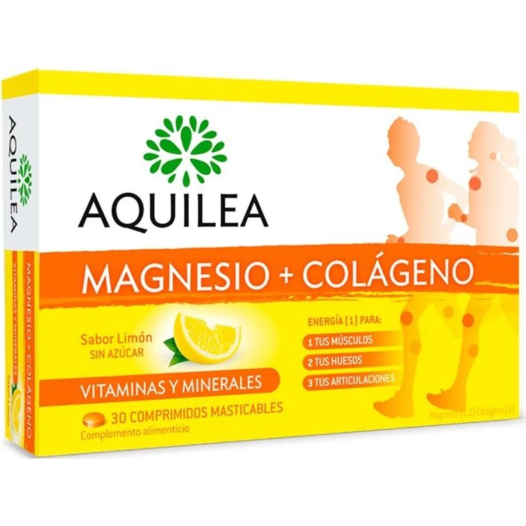 Aquilea Magnesio + Colágeno 30 Masticables Limón