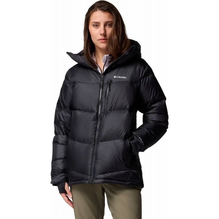 Columbia Cloudview Down Hooded Negro Mujer