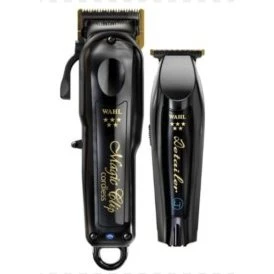 Wahl 5-Star Cordless Barber Combo Magic Clip + Detailer (Negro)