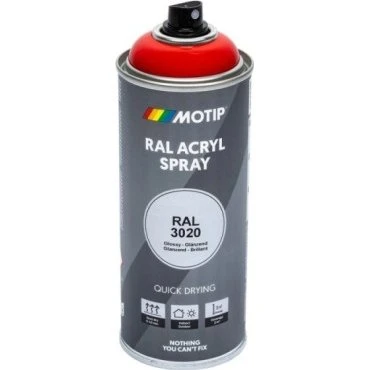 Motip Pintura Acrílica RAL 1021 Amarillo Colza Brillante 400 ml