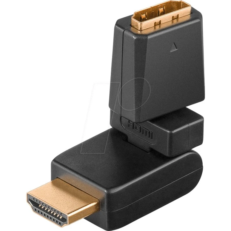 SSSNAKE HDMI A-A 360° Giratorio Negro