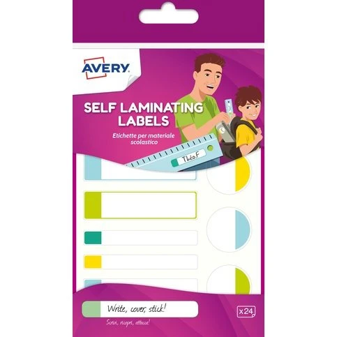 Avery Etiquetas Escolares Mate 24 Unid