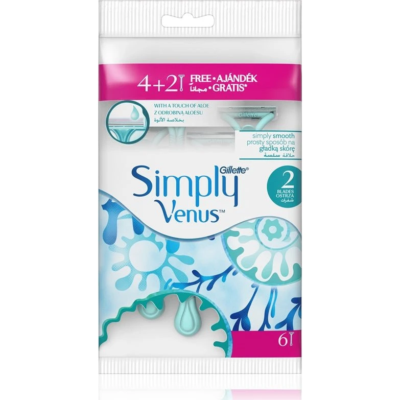 Gillette Simplemente Venus 2 (6 piezas)