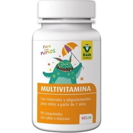Raab Multivitaminas para Niños, 90 pastillas para chupar