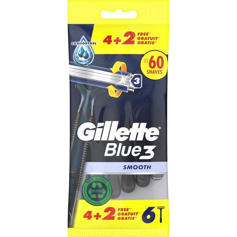 Gillette Blue3 4Uds Cuchillas Desechables