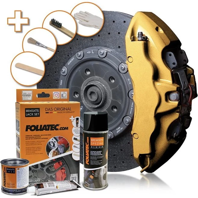Foliatec FO2165 Pintura Pinza Freno Dorado Metálico 3 Componentes