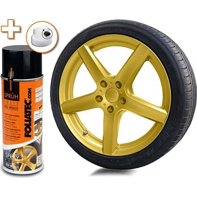 Foliatec FO2046 Goma Líquida Dorado Metálico 400 mL