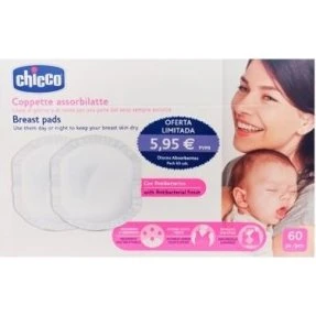 CHICCO Discos Absorbentes Lactancia 60 uds