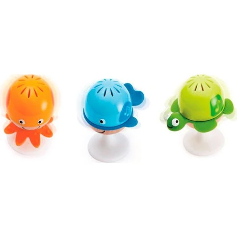 Hape Juego de Sonajeros con Ventosa Animales Acuáticos