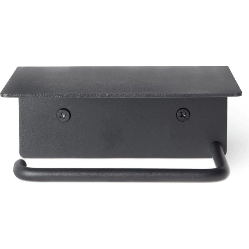 Ferm Living Dora Soporte Papel Higiénico Negro 14 cm