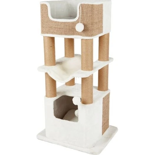 Trixie Lucano Poste Rascador Gatos Natural/Blanco 58x58x110 cm