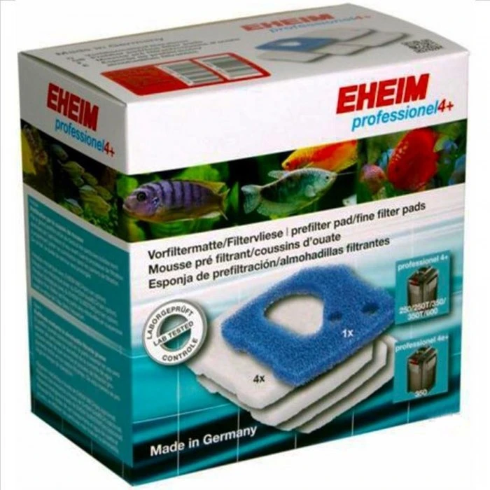 Eheim Juego de 5 Esponjas Filtrantes Azules y Wadding para Profesional 3/4+ 250/350/600