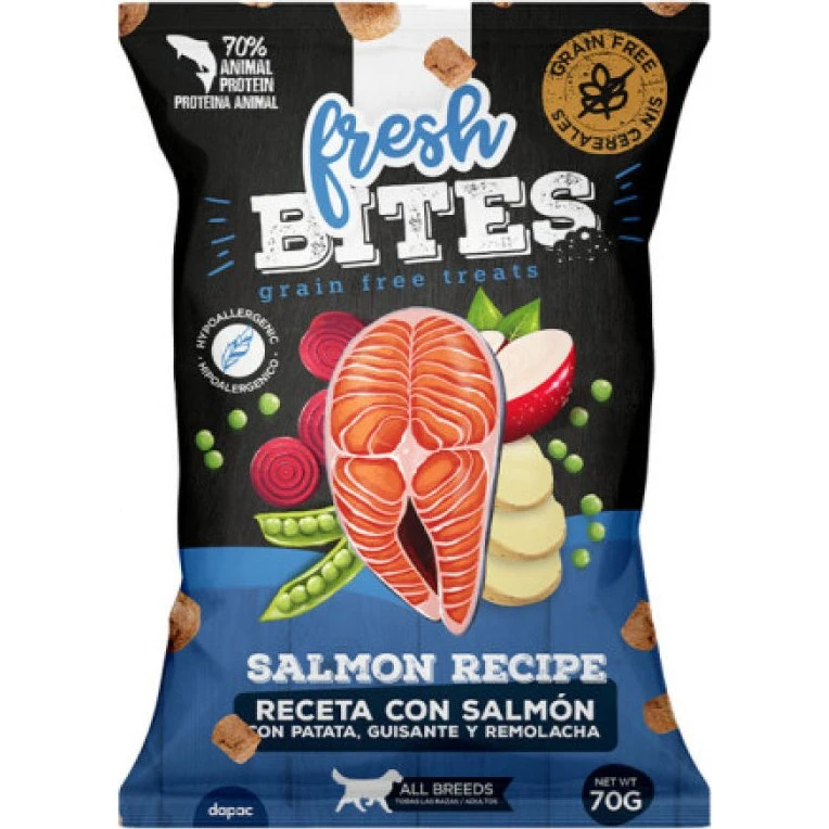 Fresh Bites Snack Salmón Sin Cereales 70g
