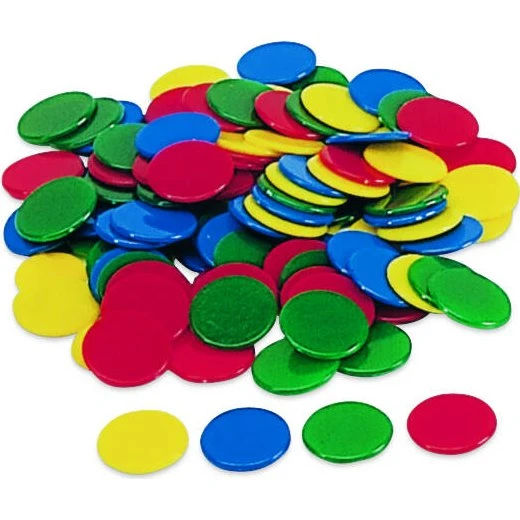 Cayro Fichas Colores 15 mm, Bolsa 100 Uds