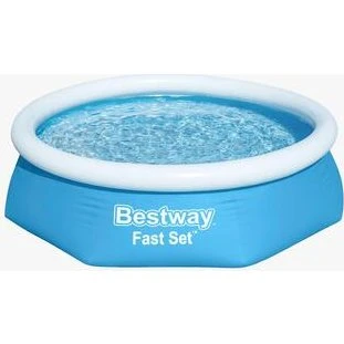 Bestway Fast Set Piscina Inflable 244x61 cm Azul