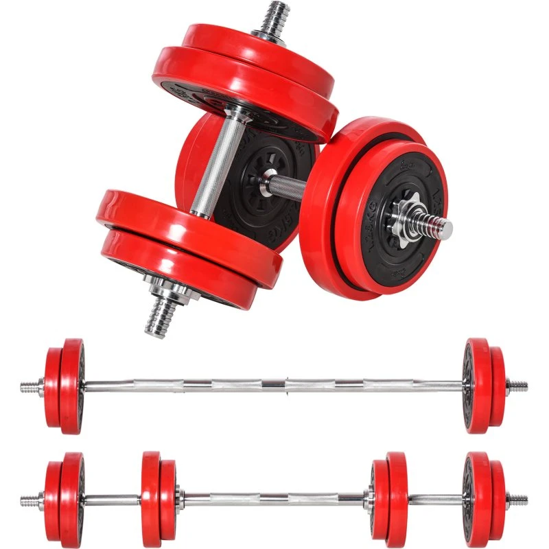 HOMCOM Mancuernas Ajustables 2 en 1 20 kg