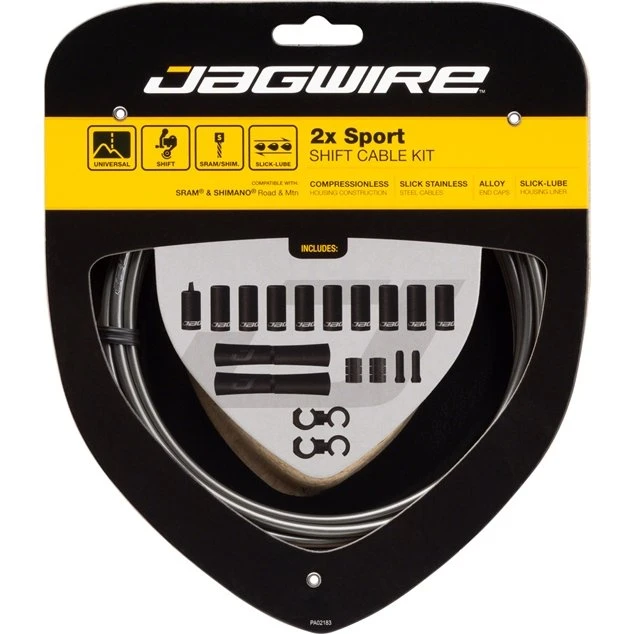 Jagwire Sport Shift Kit 2x Gris