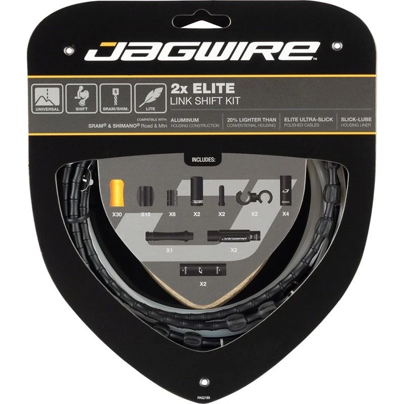 Jagwire Elite Link 2X Kit Aluminio Plata