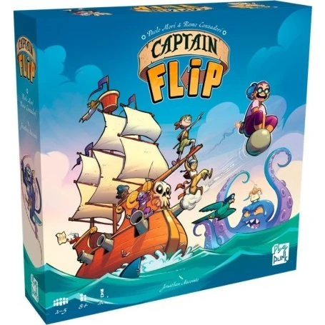 Asmodee Captain Flip - Juego de Mesa de Estrategia Pirata