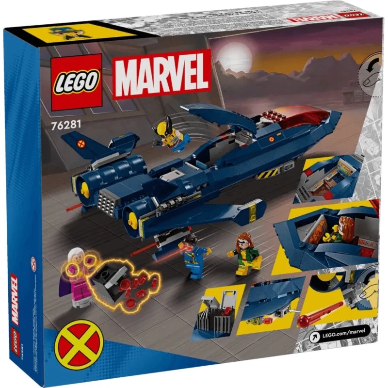 LEGO Marvel X-Jet de los X-Men 76281 - Set de Construcción 8+