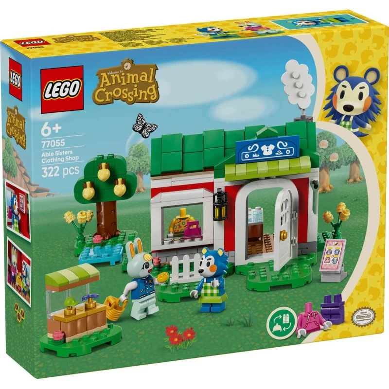 LEGO Animal Crossing Tienda de Ropa de las Hermanas Manitas 77055