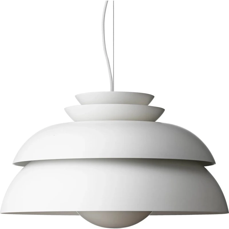 Fritz Hansen Lámpara Colgante Concert P3 Blanca Ø 55 cm