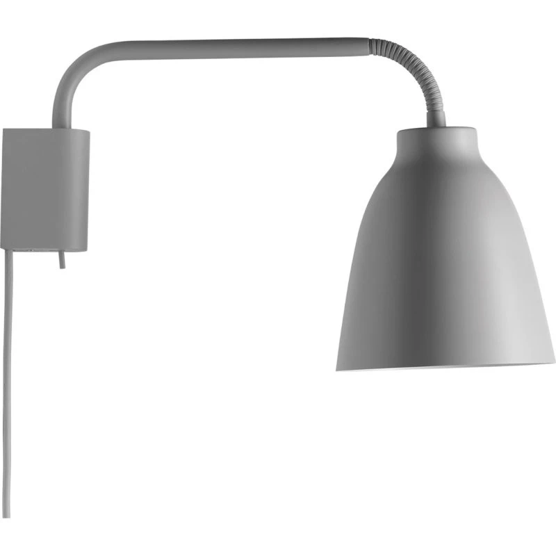 FRITZ HANSEN Aplique de pared Caravaggio Read, Gris