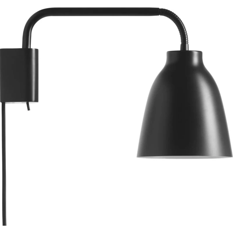 Fritz Hansen Aplique de pared Caravaggio Negro