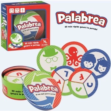 Lúdilo Palabrea Juego de Cartas para Niños