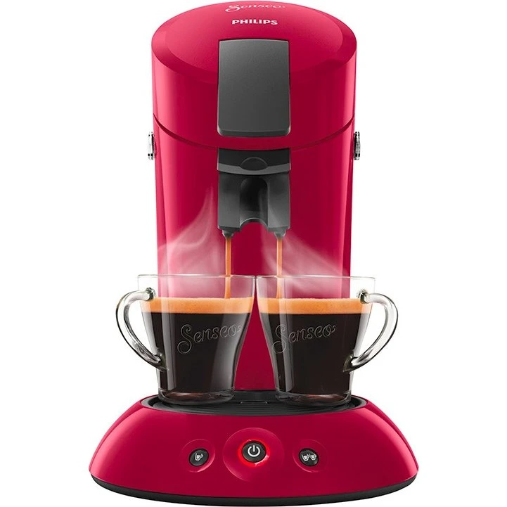 Philips SENSEO HD6553/81 Original — Cafetera cápsulas roja