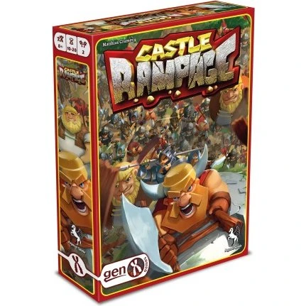 GenX Castle Rampage Juego de Cartas de Estrategia para 2 Jugadores